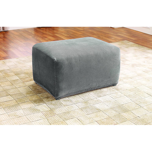Sure Fit Stretch Pique Oversized Ottoman Slipcover & Reviews Wayfair
